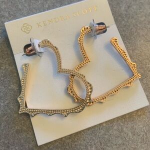 Kendra Scott Sophee Heart Earrings in Light Rose Gold